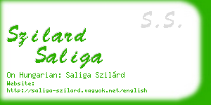 szilard saliga business card
